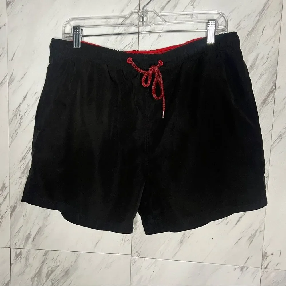 3/$50 BUNDLE 2 Primark Cedarwood State Orange Black Swim Trunk Shorts Mens Large